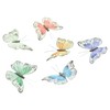 FRANK FLECHTWAREN Butterfly Clip Set of 6 Feathers Plastic Metal