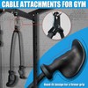 Ergonomic Tricep Rope Pulldown Attachment, Upgraded Triceps Rope Cable Attachments