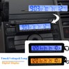 Riloer Universal Auto Dashboard Digital Clocks with Blacklight and LCD