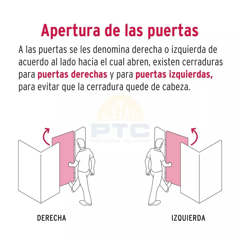 Hermex CS-75D Rim lock der install-easy, traditional, box