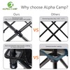 ALPHA CAMP Oversized Camping Folding Chair Heavy Duty with Cooler