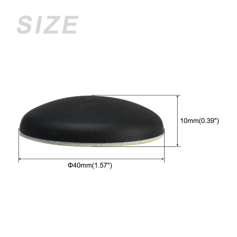 METALLIXITY Door Stopper Wall Protector(40mm/1.57") 4Pcs, Rubber Adhesive Door Handle