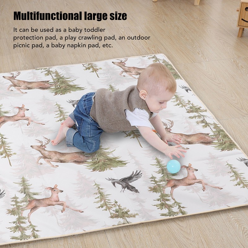 High Chair Mat Prevent Slip Waterproof Foldable Multi Functional Baby