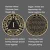 Black & Gold 1-10 Years Alcoholics Anonymous Medallion AA Coin