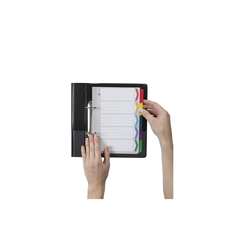 Marbig Indices & Dividers 5 Tab Reinforced A5 Colour