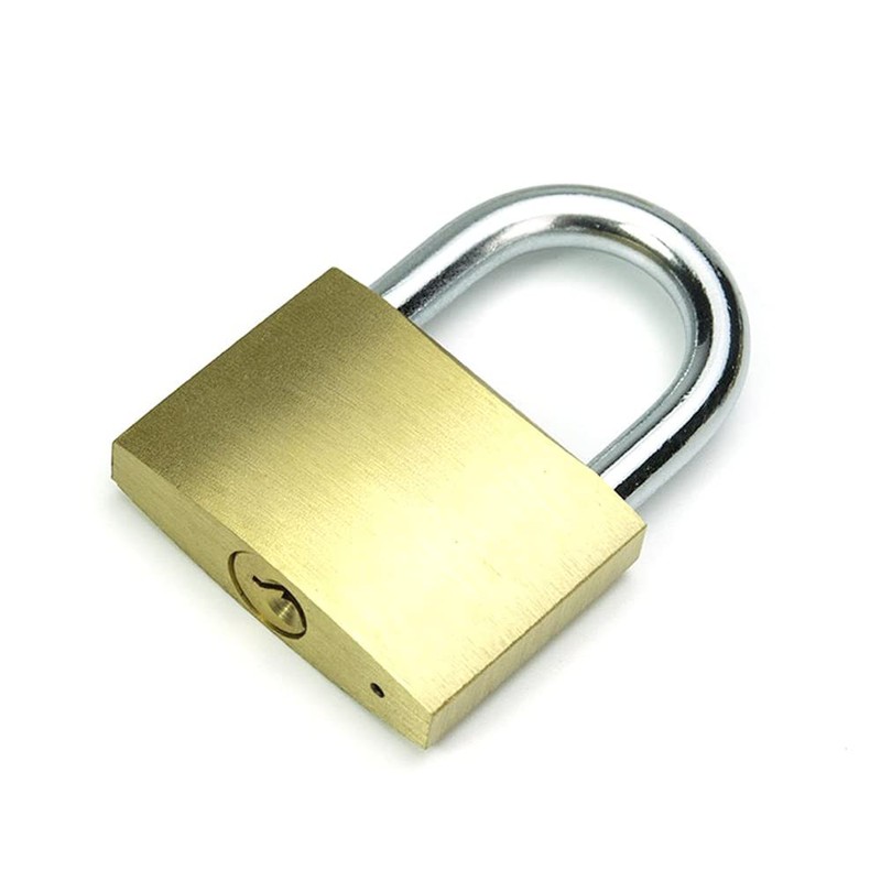Solid Brass Padlock keyed Different Locks of 6 Pack, Solid