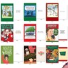 NobleWorks 36 Assorted Box Set Funny Christmas Greeting Cards w/5