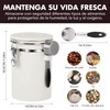 LUMOKU Tarro de Café en Grano, 1.8 L con Válvula