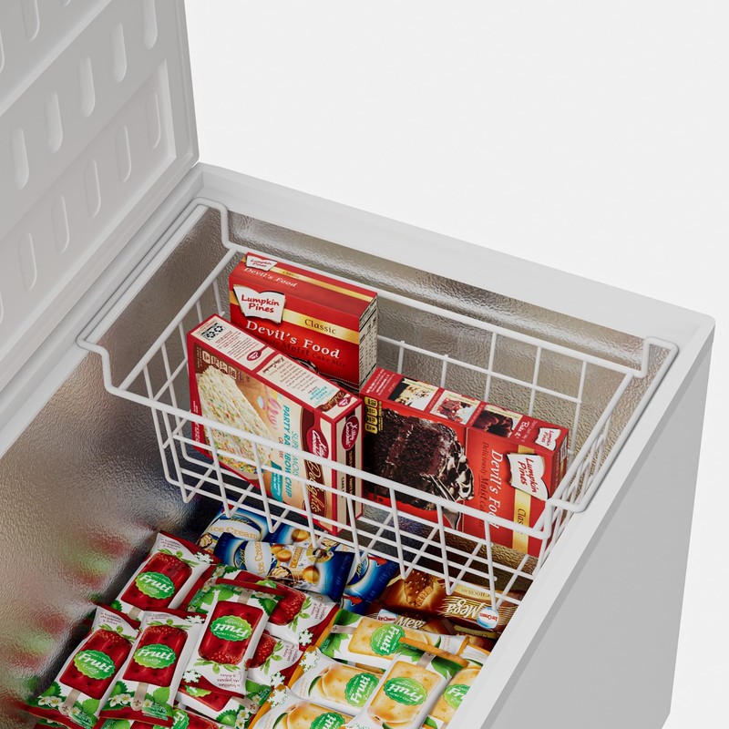 blitzlabs Chest Freezer Organizer Bins, Deep Freezer Basket Storage Wire