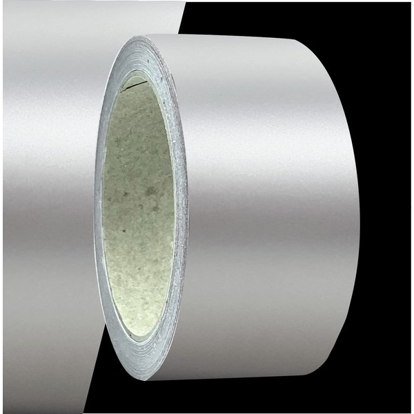 siviwonder Decorative Strips Matt Silver Metallic 50 mm Sticker Length