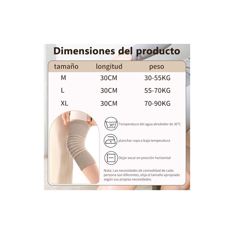 Rodillera Termica, Calentador de Rodillas, Material de Lana