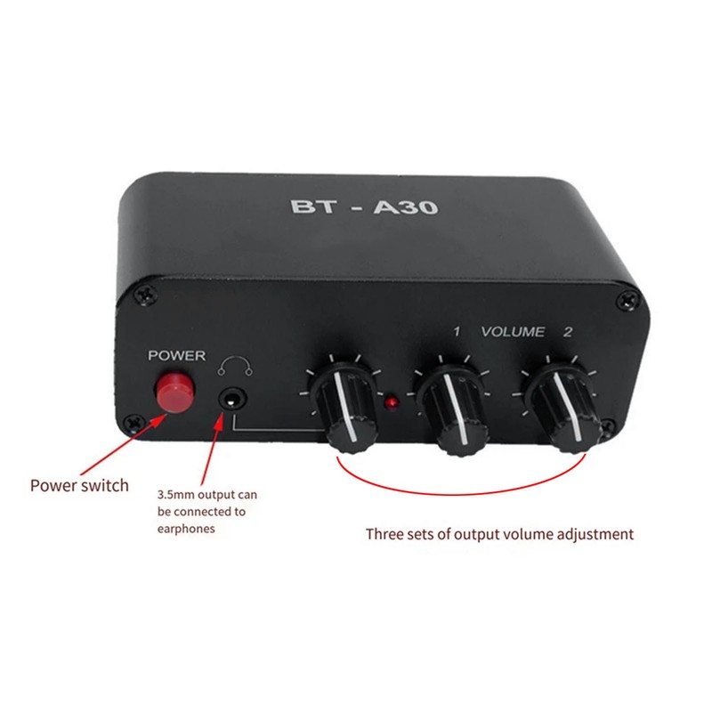 Bluetooth Sound Preamplifier 20dB Dual Op Amp NE5532 Stereo Preamp