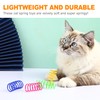 OioTuyi 40Pcs Cat Spring, Colorful Cat Springs, Durable, Interactive Kitten