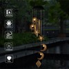 Solar Wind Chimes for Outside,Sun and Moon Wind Chime for