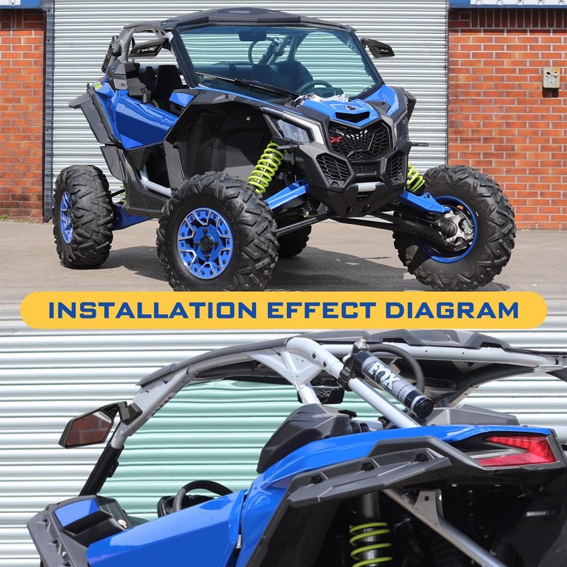 SHEJISI X3 Mirrors,Explosion-proof glass upgraded Maverick X3 side view mirrors