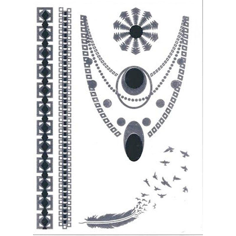 Temporary Metallic Tattoos (Single Sheet) (Sheet 13)