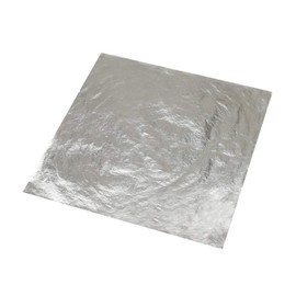 ROSENICE 100 Pieces Gold Leaf Silver Craft Paper for DIY Crafts Furniture Decoration 14 x 14 cm (Silver)