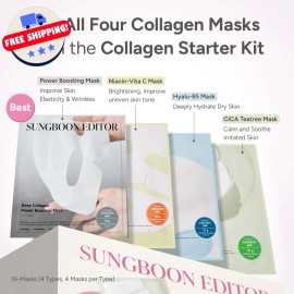 Deep Collagen Starter Kit Face Mask Set | Glass Skin, Hydrating, Elasticity