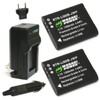 Wasabi Power DB-110 Battery (2-Pack) and Charger for Ricoh GR