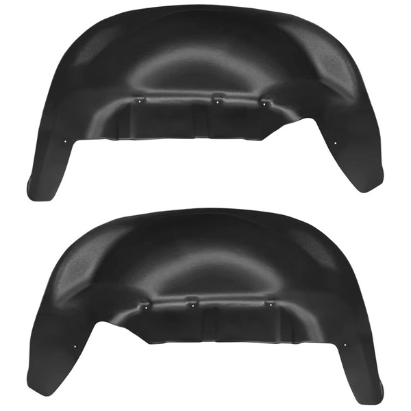 Husky Liners - Rear Wheel Well Guards | Fits 2019 - 2024 Chevrolet Silverado 1500 (Excludes ZR2) - Black, 2 pcs. | 79061