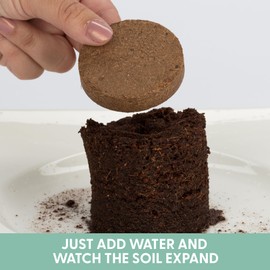 The Cat Ladies Potting Soil for Indoor/Outdoor Plants, Expands to Fit 3 Inch and 4 Inch Pots - 12 Pack