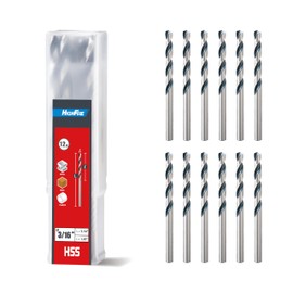 HIGHFIRE HSS Black and White Drill Bit 3/16" 12pcs