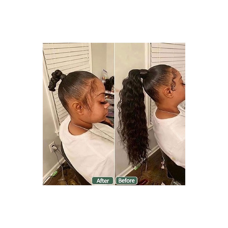 Corn Wave Ponytail Extension Clip in - 22 Inch Long