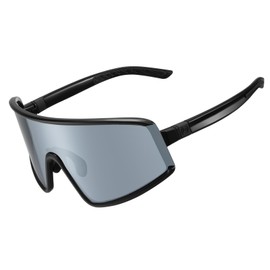 Rock Bros Polarized Sunglasses, Sports Sunglasses, UV400, TAC Polarized Lens, Fishing, Bicycle, Road Bike, Climbing, Sunglasses, Golf, Tennis, Eyewear, Ultra Lightweight 0.9 oz (26 g), Men's, Women's