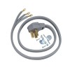 General Electric WX09X10012 3 Wire 50amp Range Cord, 6-Feet