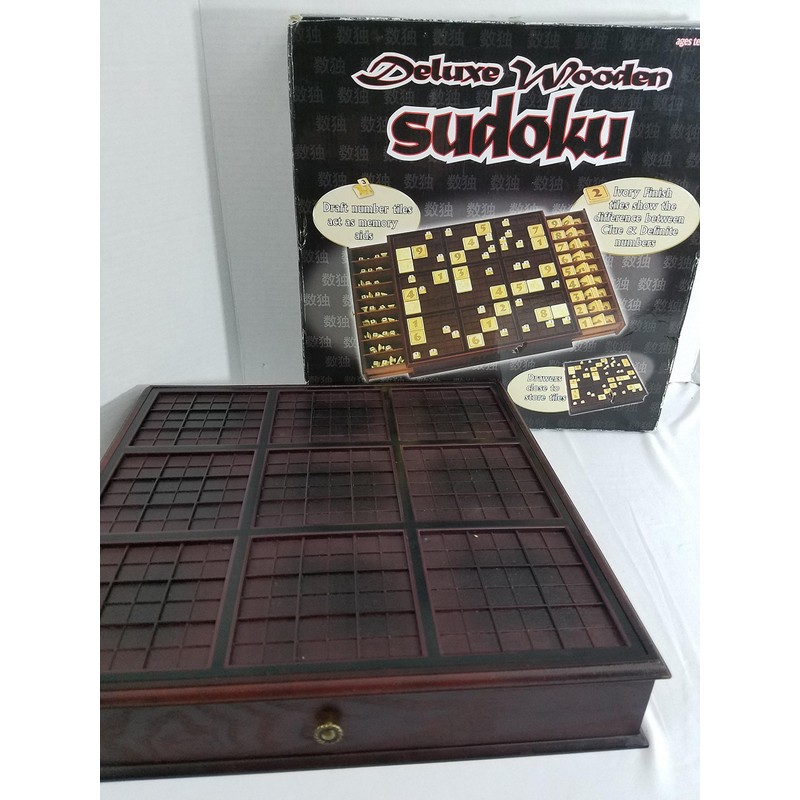 Senario Entertainment - Deluxe Wooden - Sudoku - Board Game