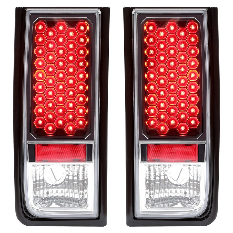 HECASA Pair Tail Lights Compatible with 2003-2009 Hummer H2 Taillights