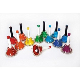 Rhythm Band Complete C-C 13 Note Chromatic Handbell / Deskbell Set - 1456855