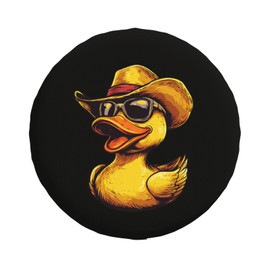Cute Duck Spare Tire Cover Universal Wheel Tire Cover Funny Cartoon Duck Tire Protectors for Travel Trailer Rv SUV Truck Camper and Many Vehicle 17 Inch