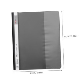 Operitacx 12pcs A4 Transparent 2 Hole Plastic File Folders Reusable Document Organizers for Reports Filing and Office Use and Convenient File Sleeves