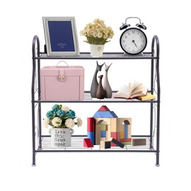 DYRABREST 3 Tier Plant Stand, Metal Flower Holder, Heavy Duty Plant Shelf for Garden, Balcony, Patio