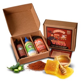 Melinda’s Honey Money Wings Recipe Kit - 3 Pack + Recipe - 2024 Open Fire Meat Up Award Winning Kit from Tony "Tone" Ramirez Includes Hot Honey, Jalapeño Ranch & Blazing Star BBQ Pork’n Rub