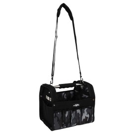 E-Value ETC-OP-S-CGRY Tool Carry Bag S (Width x Depth x Height) 11.4 x 9.4 x 9.4 inches (290 x 240 x 240 mm), Camouflage Gray with Shoulder Strap and Convex Holder