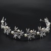 Bridal Jewellery with Crystal Beads, Bridal Hair Band, Silver, Bridal