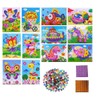 WANLIAN Sticky Mosaic Set Stickers for Children Art Craft Set