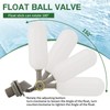 PVC Float Ball Valve，1/2 Inch Plastic Water Float Valve for