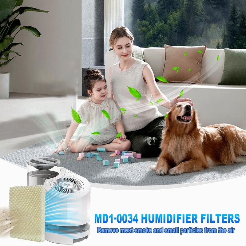 LIYYOO MD1-0034 Humidifier Filters, Replacement Humidifier Wick Compatible with Vornado