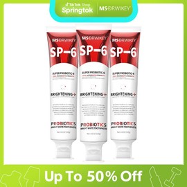 MSDRWIKEY SP-6 Probiotic Fresh Breath Toothpaste Set - 130g x 3 | Enamel Repair, Long-Lasting Freshness, Spring Oral Care #springtok
