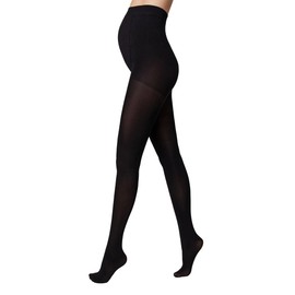Conte Opaque Silky Touch Maternity Tights with Support Shorts, Mommy 40 Den (Black (Nero), Medium)