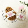 RISAKOGO Positive Potato, Pack of 2, Funny Knitted Potato with