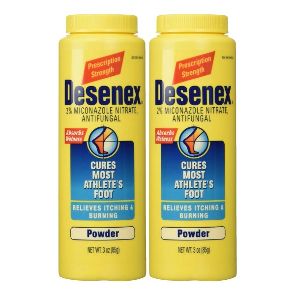 Polvo Antifúngico Desenex, 2 Unidades De 80 G