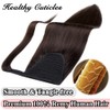 MY-LADY Ponytail Extension Human Hair 20 Inch Dark Brown Wrap