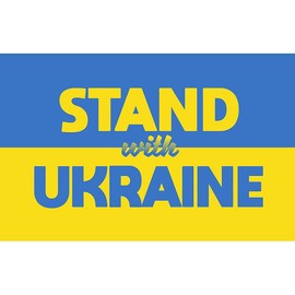 CafePress CafePress Stand with Ukraine Rectangle Car Bumper Magnet