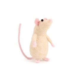Wizardi Felting Kit - Cream Mouse KT-CreamMouse The Makerss