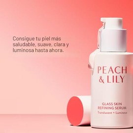 Peach & Lily - Suero Refinador de Piel de Cristal para el Rostro (1.35 onzas) - Suero de Ácido Hialurónico y Niacinamida - Piel Sensible - Vitamina B3