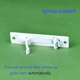 Dontay 2 Pack Pocket Door Handles,Stainless Steel 304 Edge Pulls,Hidden Handle Hardware,Flush Mount Sliding Doors Pull for Bathroom Cabinets&Drawers(2,Snow White)